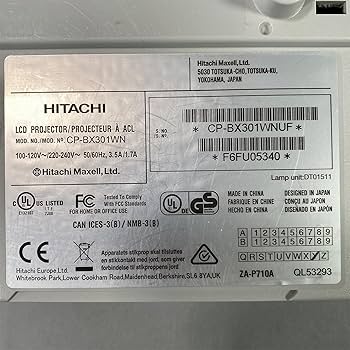 Amazon.com: Hitachi CP-BX301WN 3LCD Projector 3200 ANSI HD