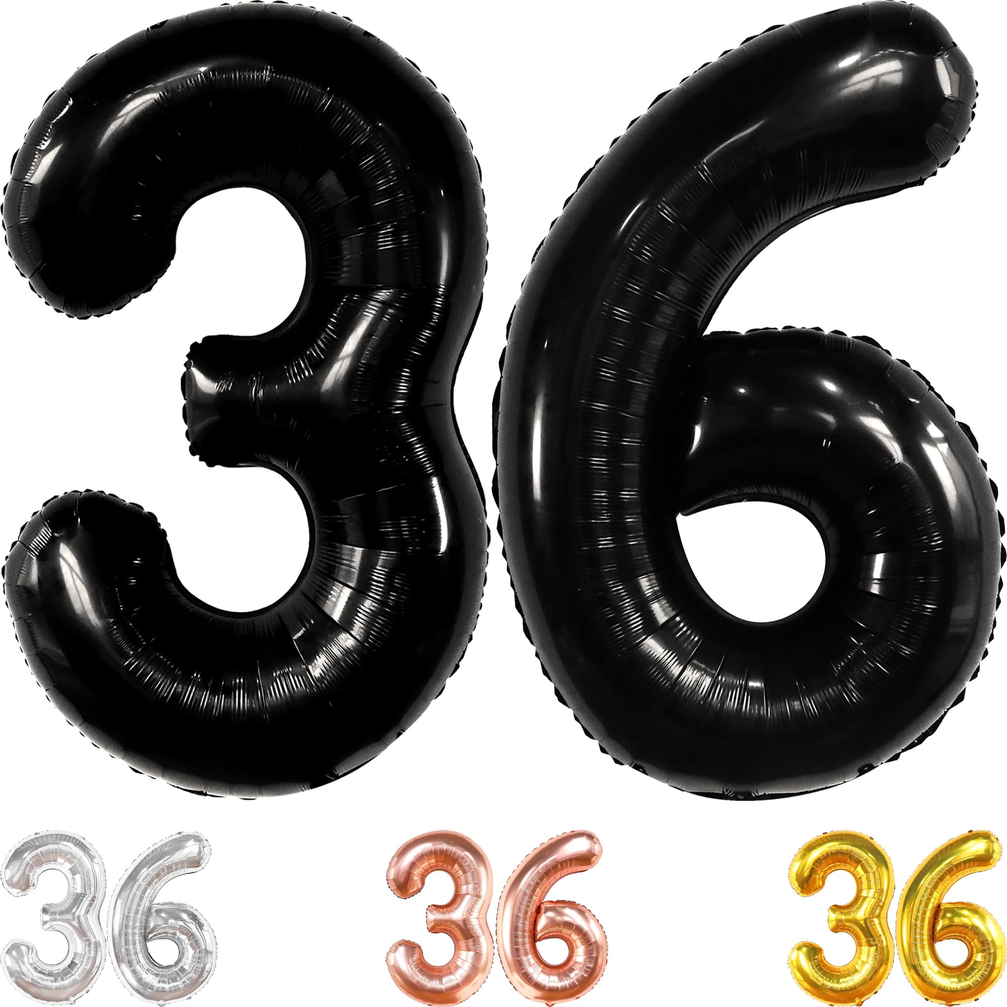 Amazon.com: KatchOn, Giant Black 36 Balloon Number - 40 Inch | 36 