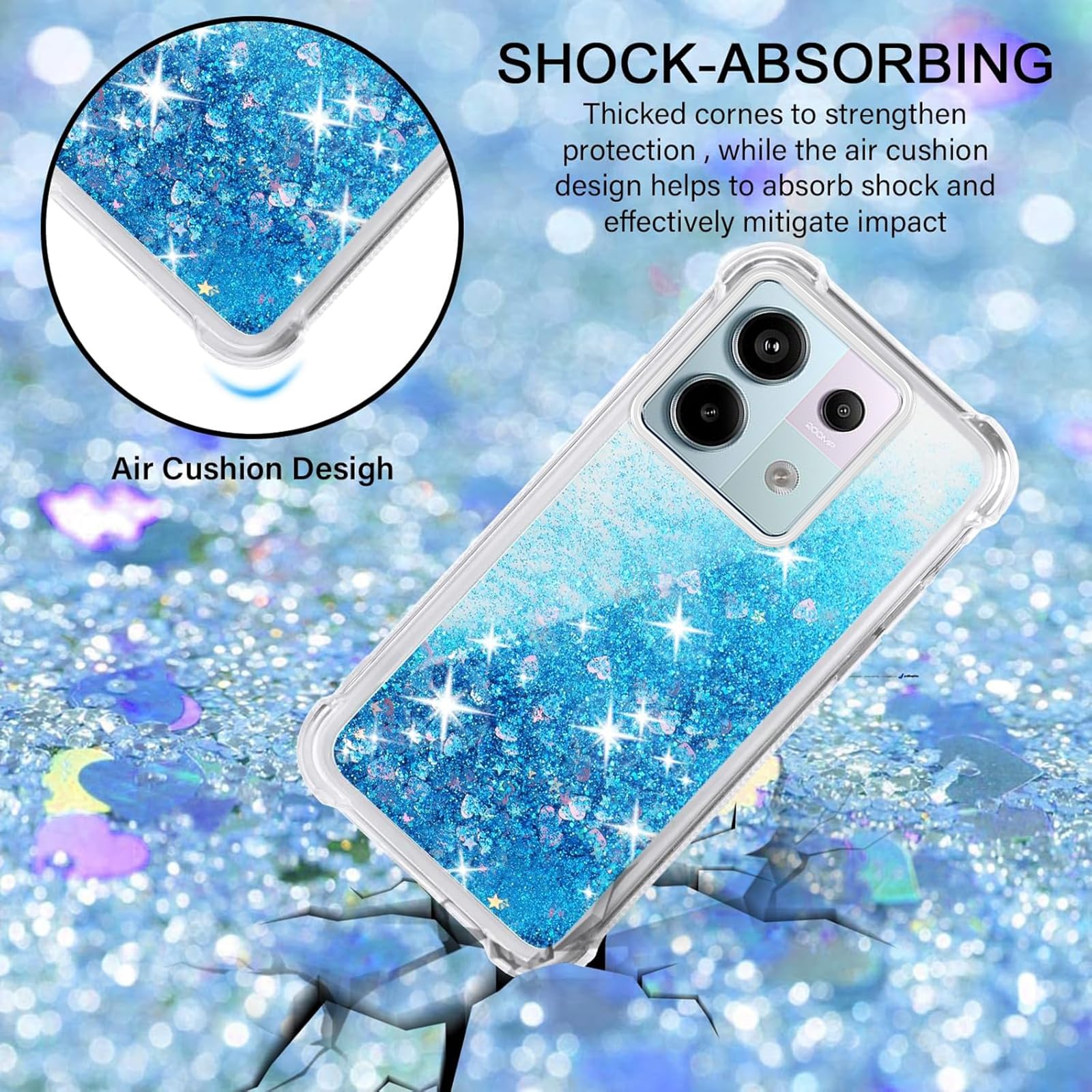 Vauki Cover per Cordino con Collana per Xiaomi Redmi Note 13 5G 6.67