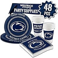 Vista 26 de UTSA Roadrunners Party Supplies - Juego de 48 piezas con licencia oficial: vasos de plástico para bebidas de 16 onzas, platos de papel de 9