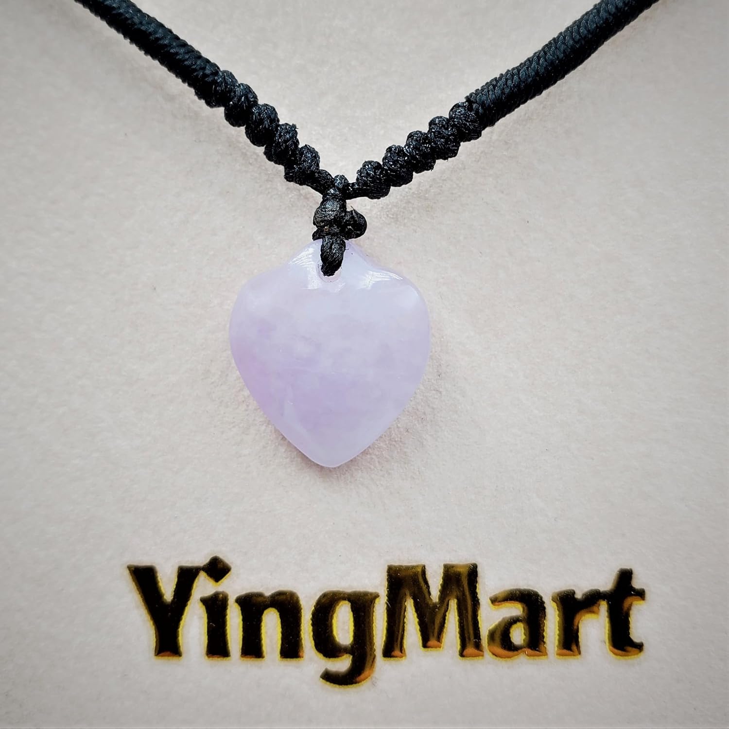 Love & Luck – Natural Jade Heart/Donut Pendant Necklace – Genuine Stone Pendant for Balance, Energy & Style