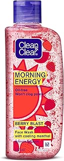 Clean & Clear Morning Energy Berry Blast Face Wash, Red, 150 ml