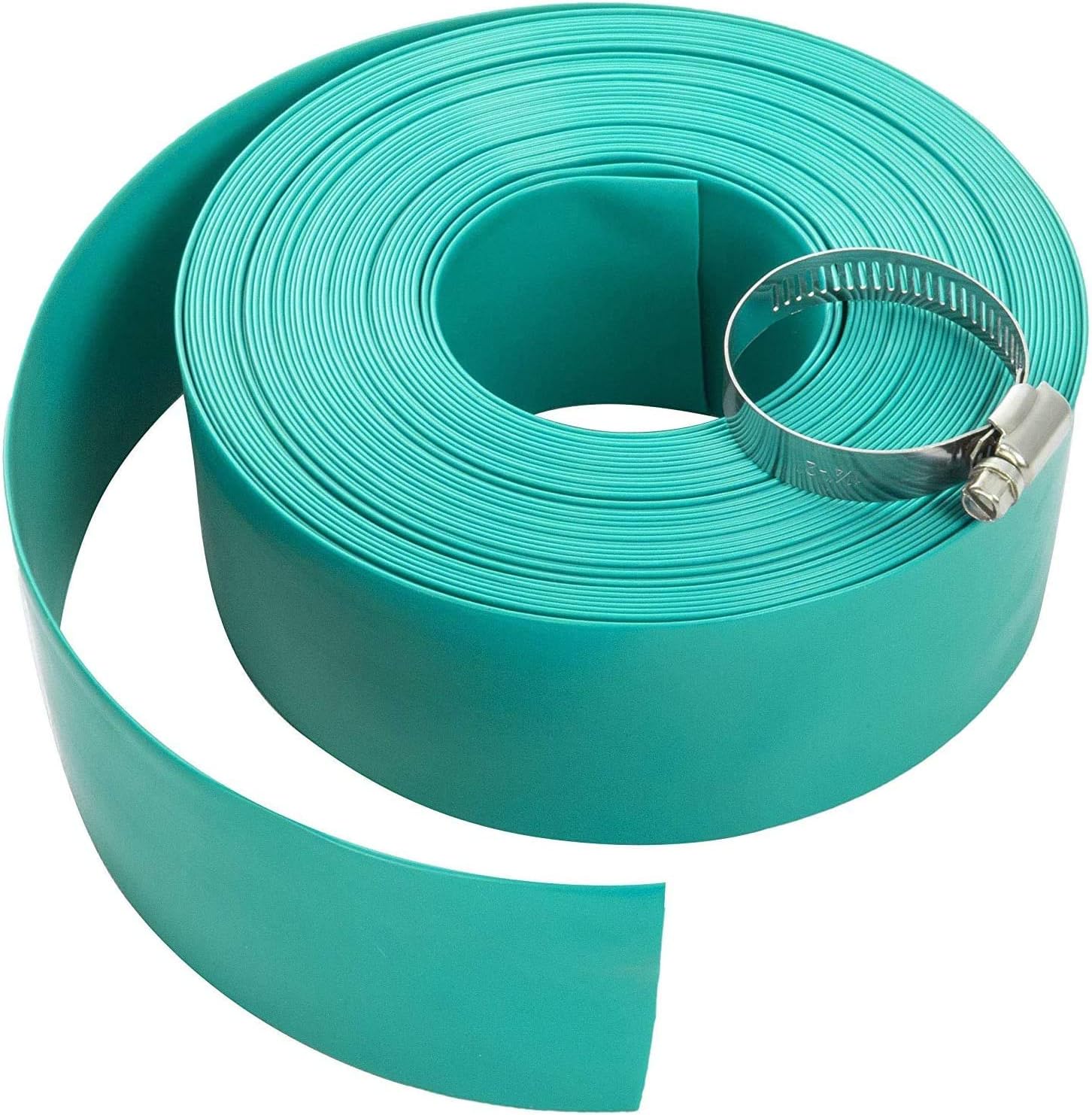 Aqua Select 1½" 200 Ft Vinyl Flexible | Swimming Pool | Backwash Hose for Swimming Pools | Includes Hose Clamp | Heavy Duty and High Strength | UV Protected | Easy Storage