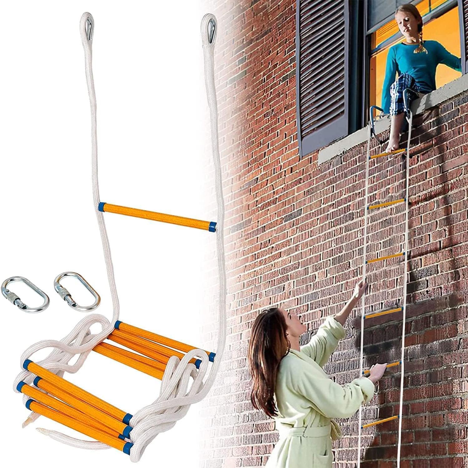 Échelle de corde d'escalade ignifuge pour la protection de votre famille