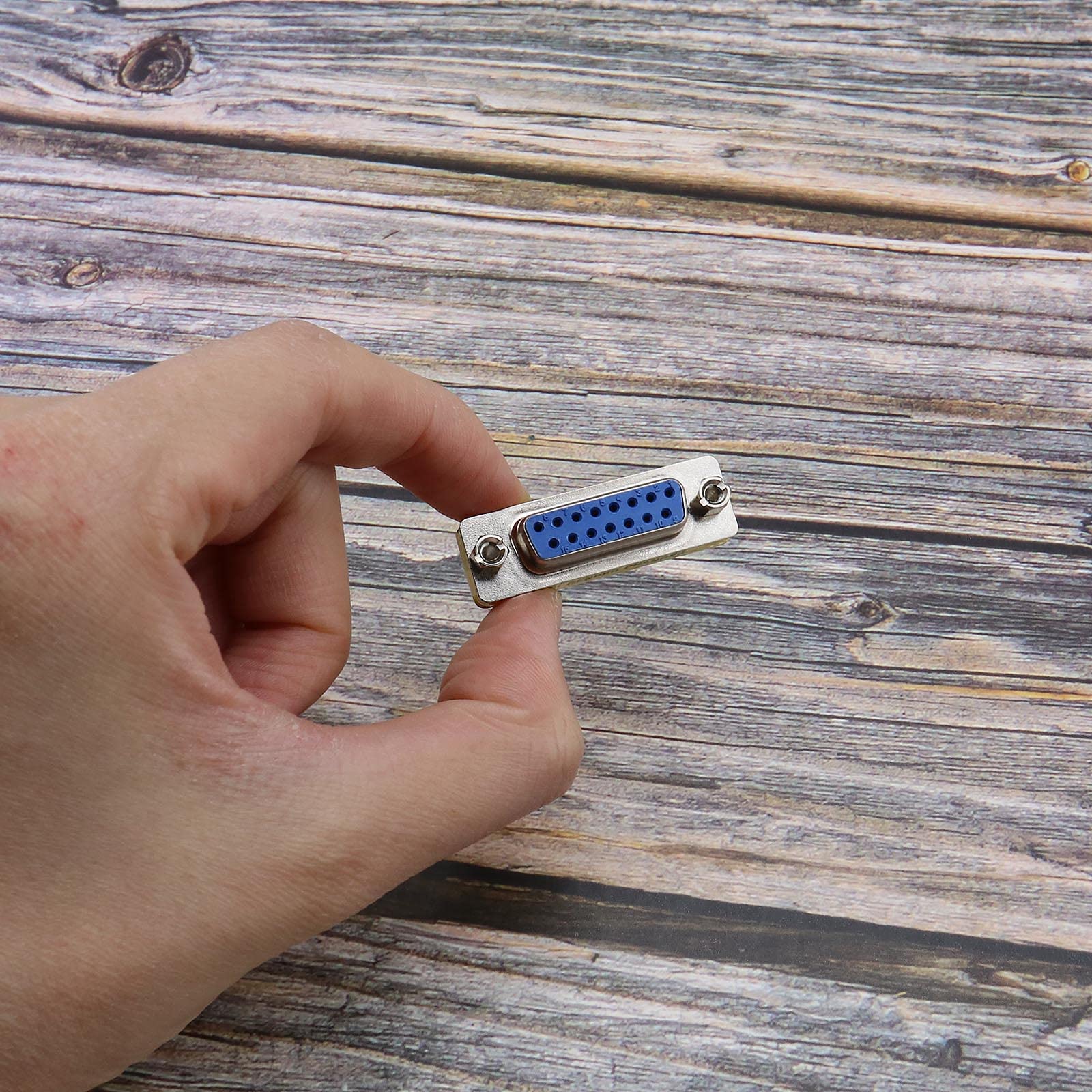 6X Adaptateur DB15 15 Broches 2 Rangées Mâle à Mâle Femelle à Femelle Mâle à Femelle Câble Série Changeur de Genre Port DSUB Coupleur DSUB-RS232-D15 Convertisseur de Câble