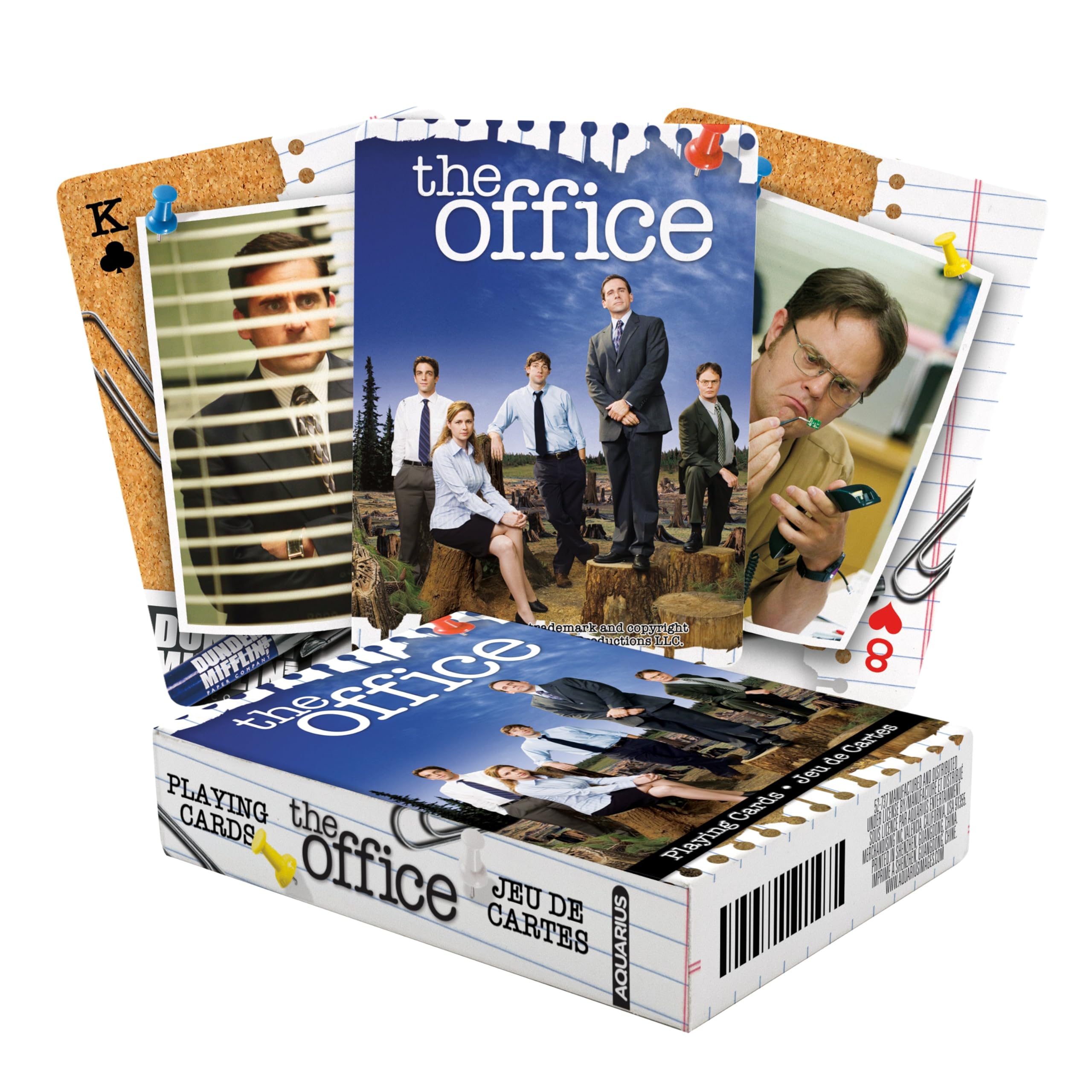 AQUARIUS The Office Cast Playing Cards - The Office Themed Deck of Cards for Your Favorite Card Games - Officially Licensed The Office Merchandise & Collectibles