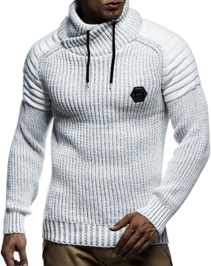 Leif Nelson Men's Pullover Knit Sweater LN-5235