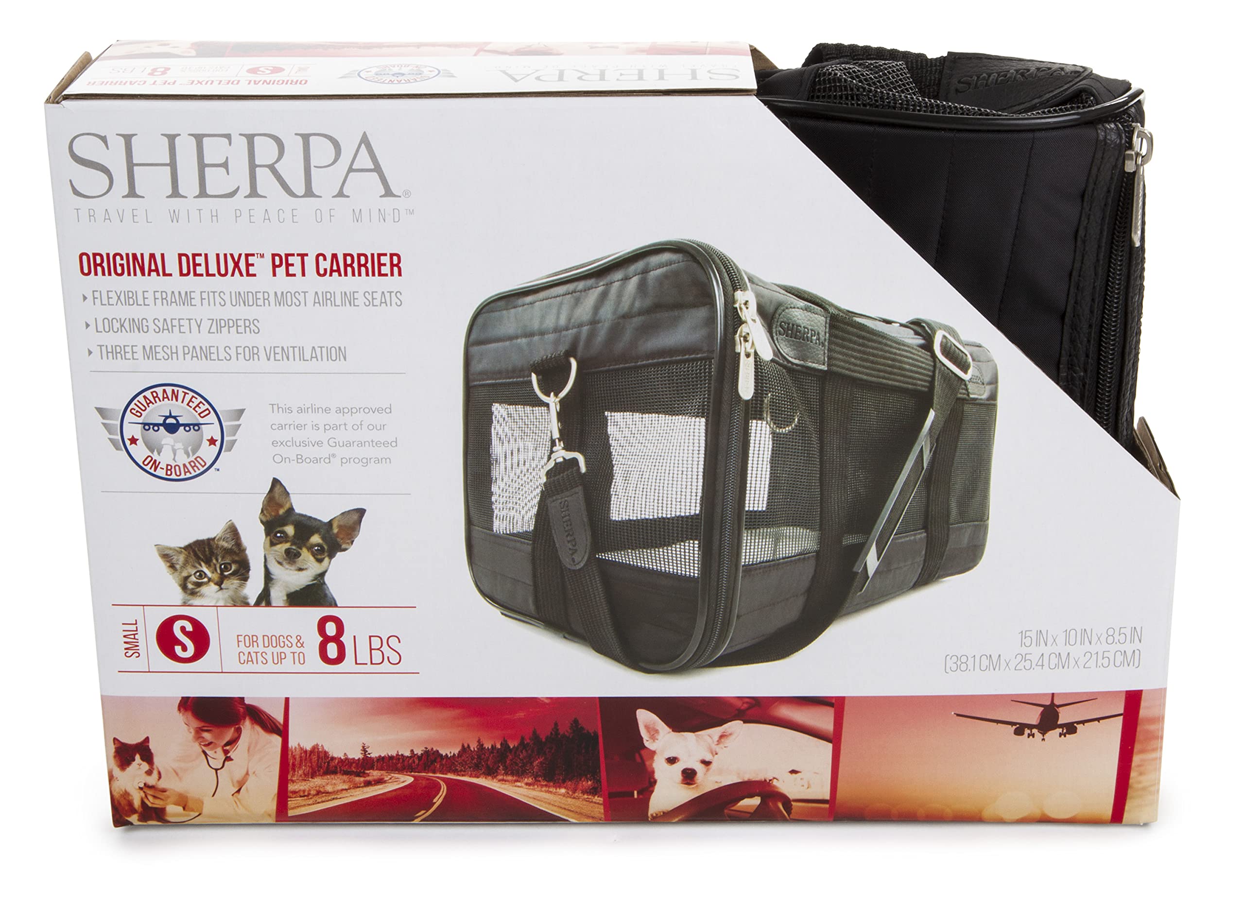 Sherpa Original Deluxe Pet Carrier, Small, Black Buy Online in UAE at