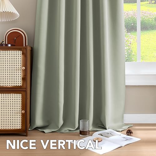 Vista 9 de H.VERSAILTEX Blackout Curtains Thermal Insulated Window Treatment Panels Room Darkening Blackout Drapes for Living Room Back Tab/Rod Pocket Bedroom