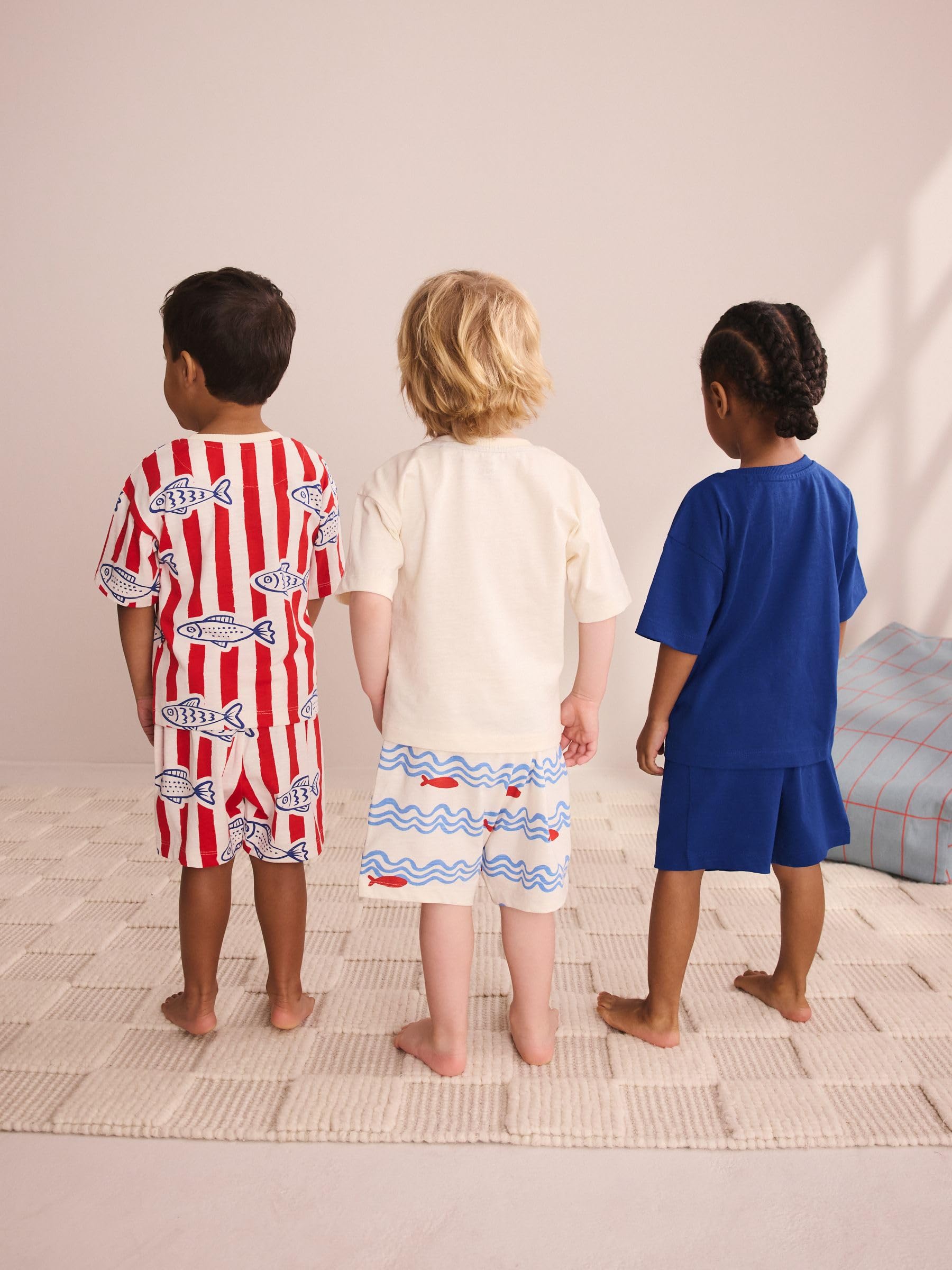 NEXT Jungen Kurze Schlafanzüge, 3er-Pack