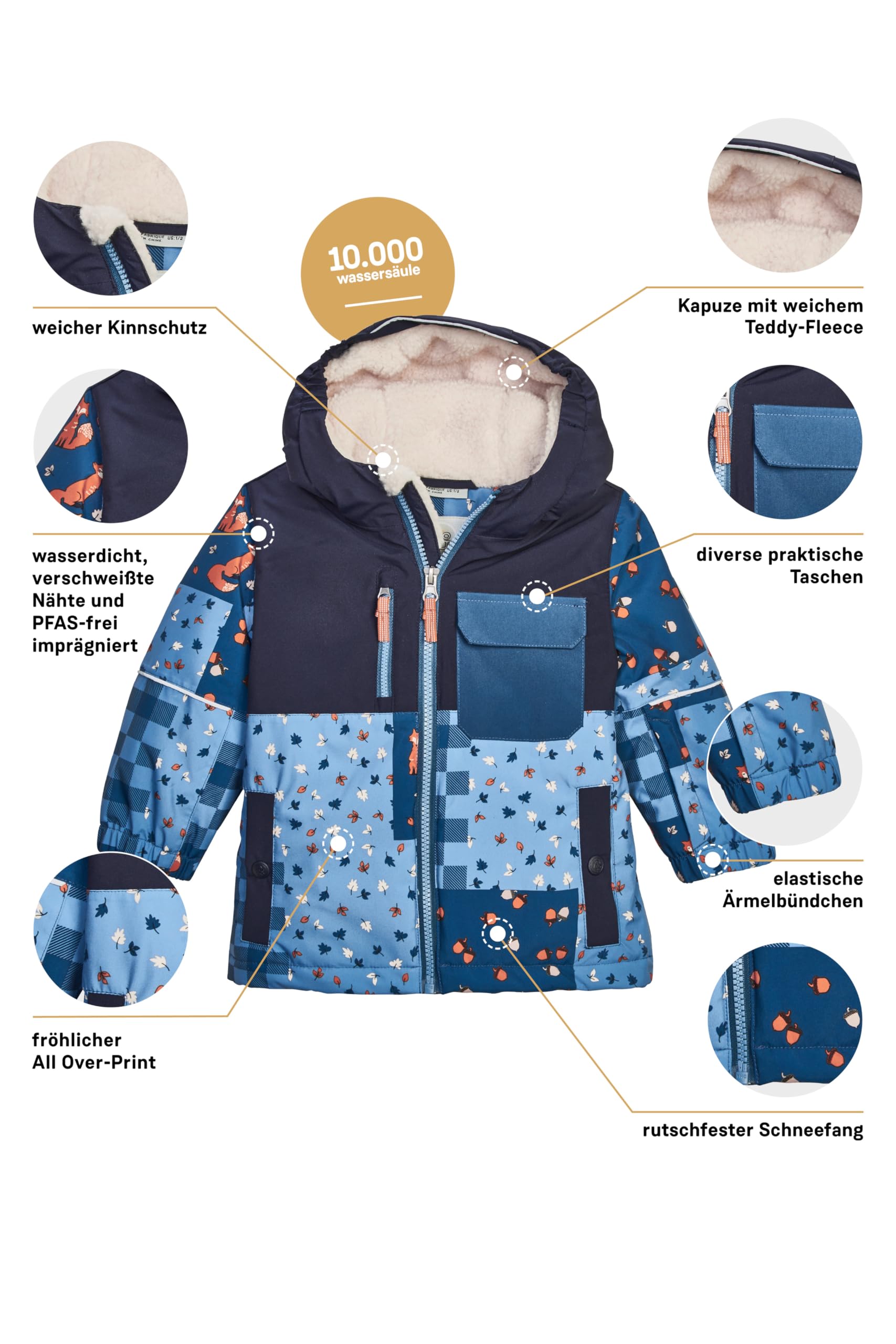 first instinct by killtec Fisw 43 Mns Ski Jckt Veste de ski/fonctionnelle avec capuche et jupe pare-neige Mixte bébé