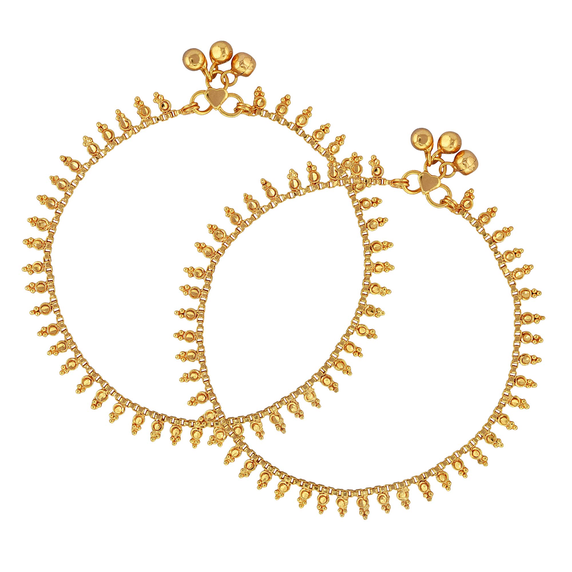 Memoir Gold plated Ethnic Mngal Kalash design, Payal, Pajeb, Bridal Wedding Anklets Traditional jewellery (B06XBLXYYW) Amazon Price History, Amazon Price Tracker