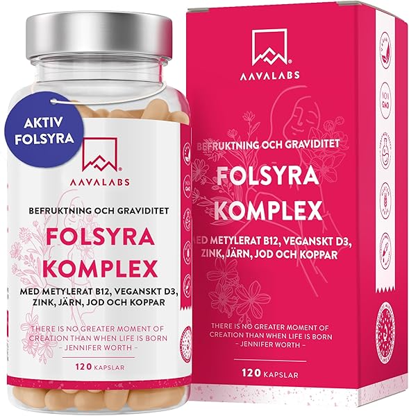 AAVALABS Folsyra för kvinnor 400 mcg