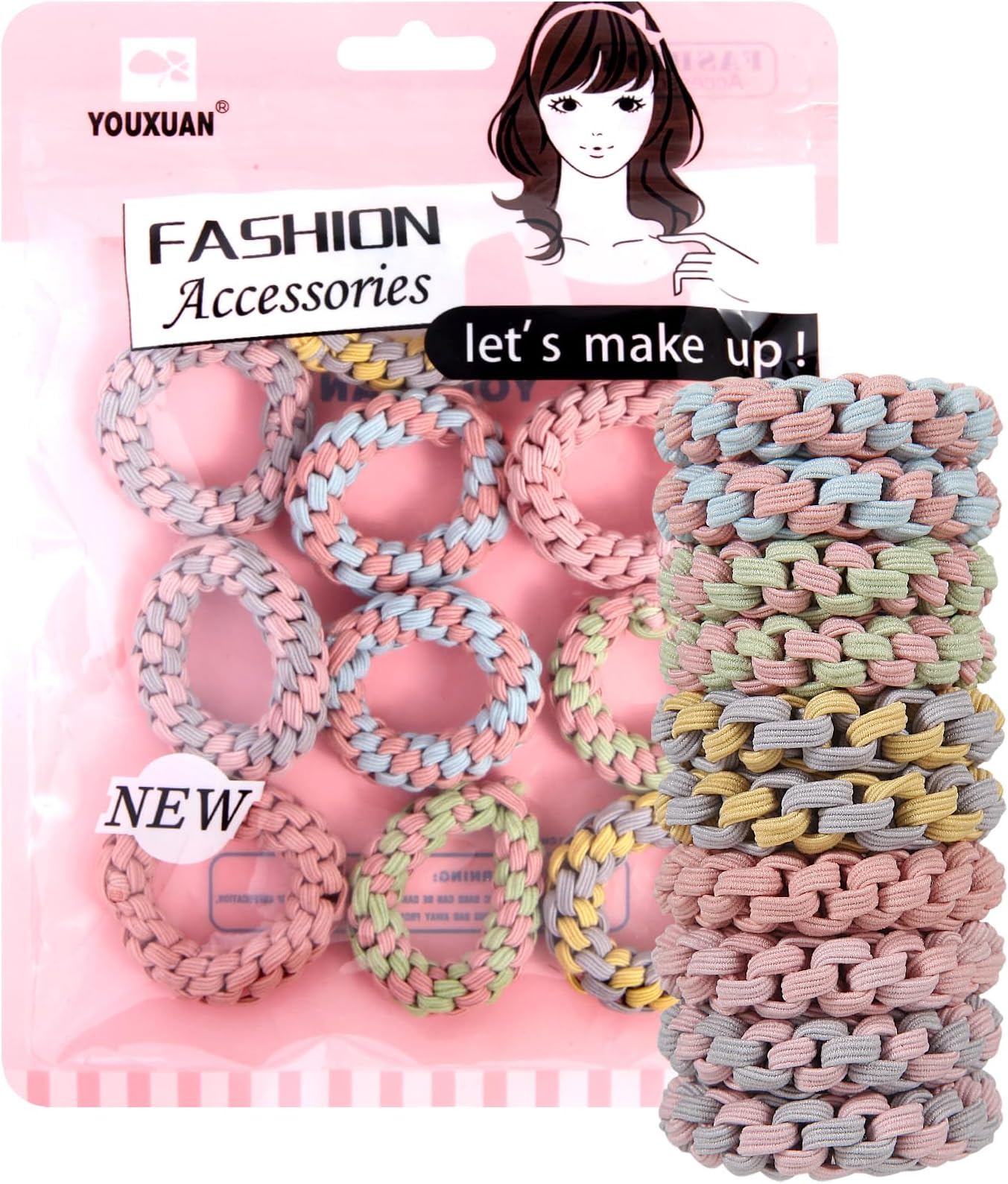 Comfortable Handmade Braided Elastic Hair Ties