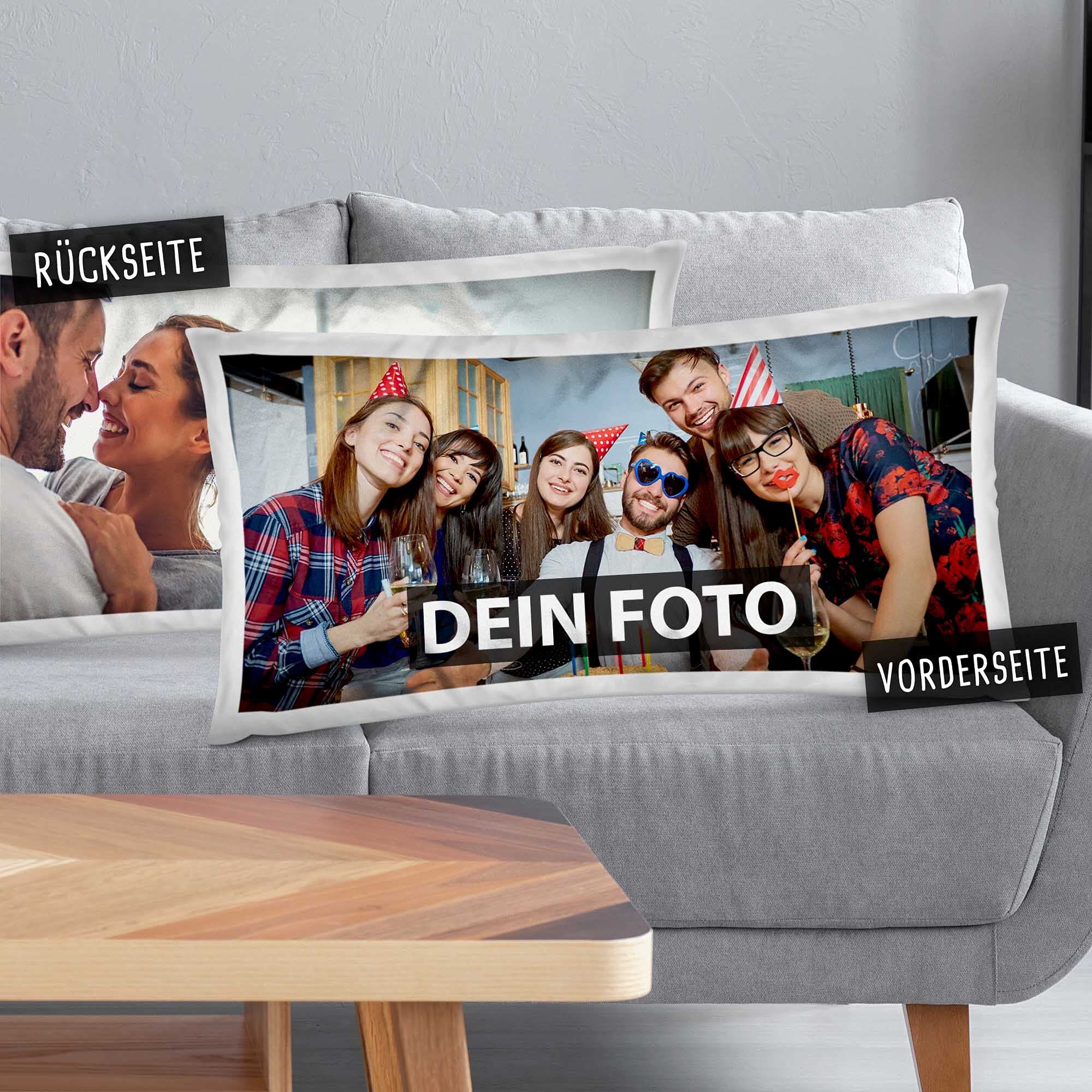 Personalisiertes Kissen 40x40cm Mit Eigenem Foto - Beidseitig Bedruckt Aus Polyester