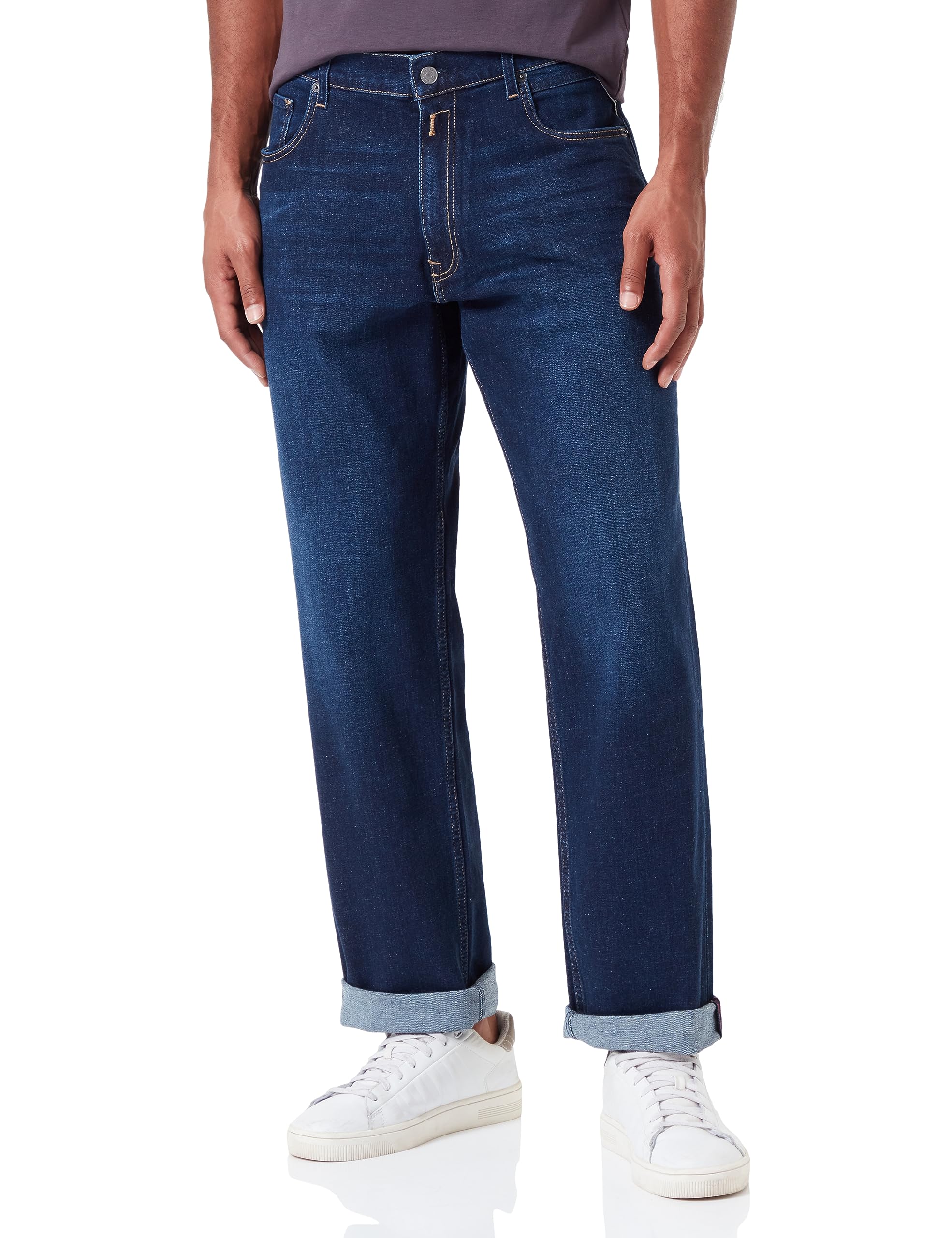 Replay men's jeans with stretch, blue (Dark Blue 007), 33W / 32L