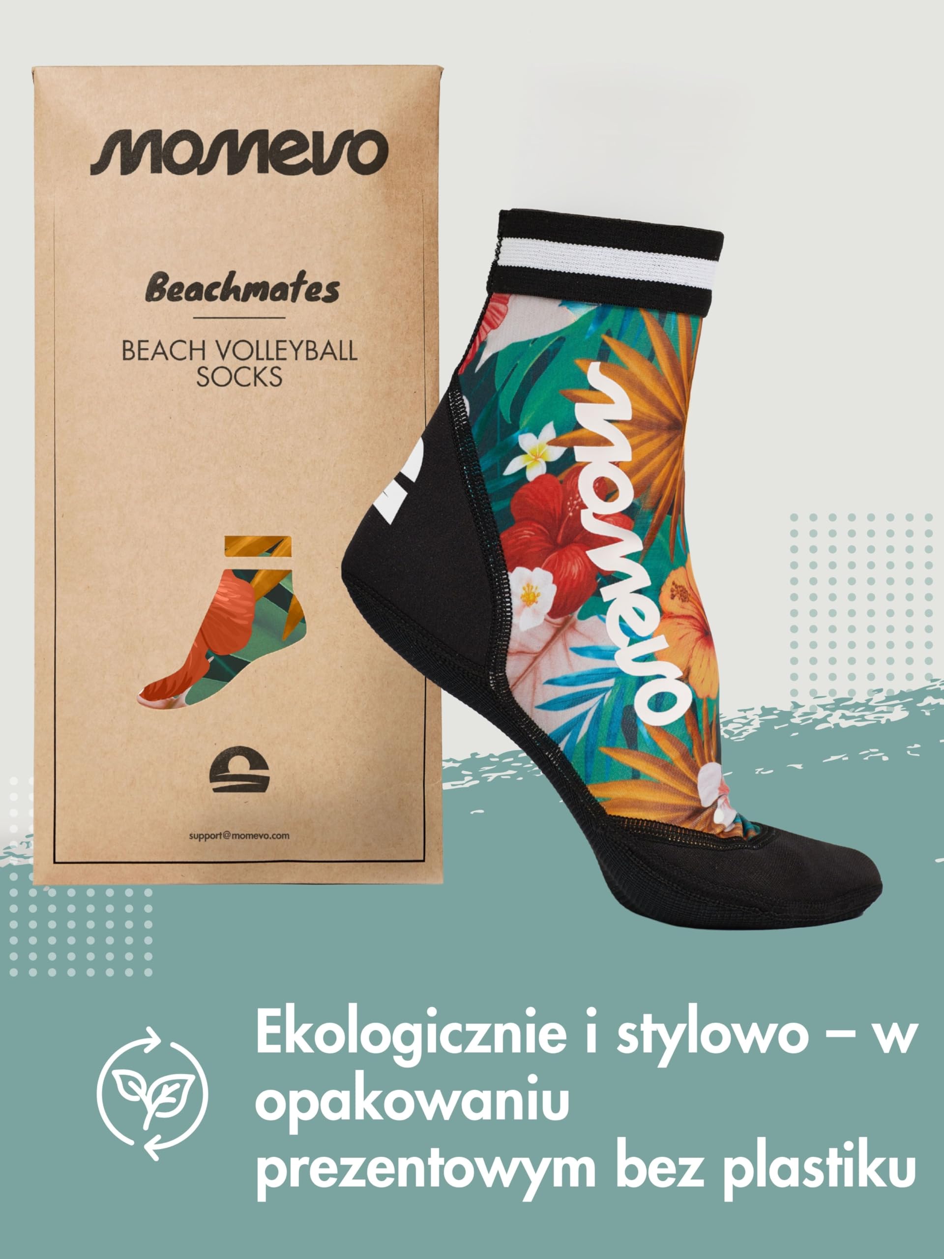 Beach Volleyball Apparel Skarpety do siatkówki plażowej, ochronne skarpety plażowe, skarpety dla mężczyzn i