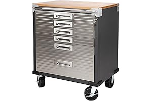Seville Classics Ultra HD 6-Drawer Rolling Lockable Cabinet Storage