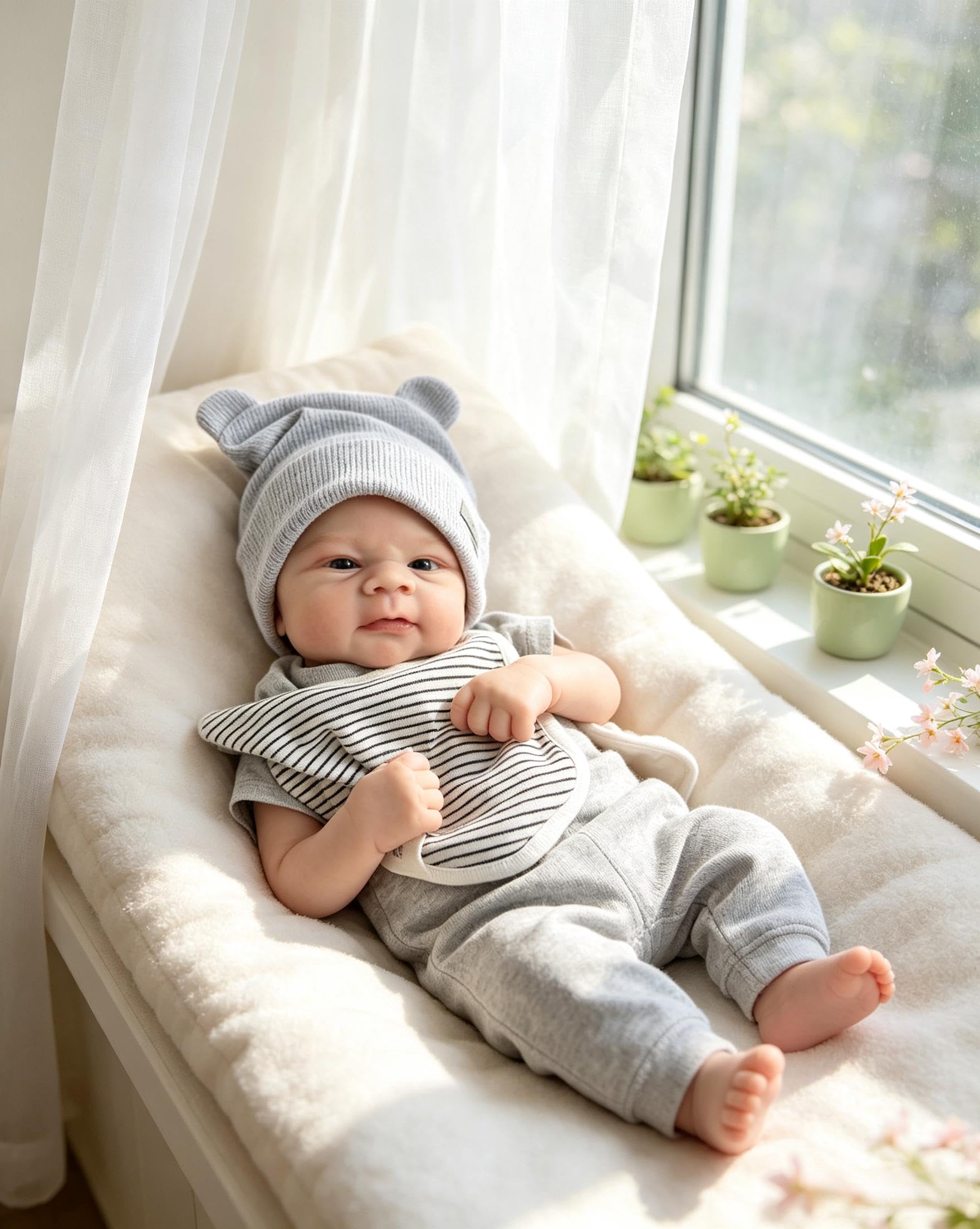 RXDOLL Reborn Baby Dolls silikonowe winylowe na całe ciało, 48 cm, realistyczna lalka noworodka, chłopiec, prawdziwe życie, pełne silikonowe lalki Reborn, anatomicznie poprawne, chłopiec z zabawką do