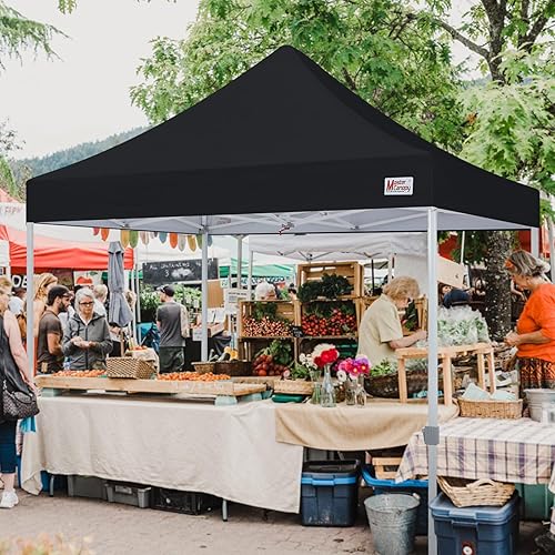 Miniatura 2 de MASTERCANOPY Tienda de campaña desplegable de grado comercial, refugio instantáneo de 10 x 10 (negro)