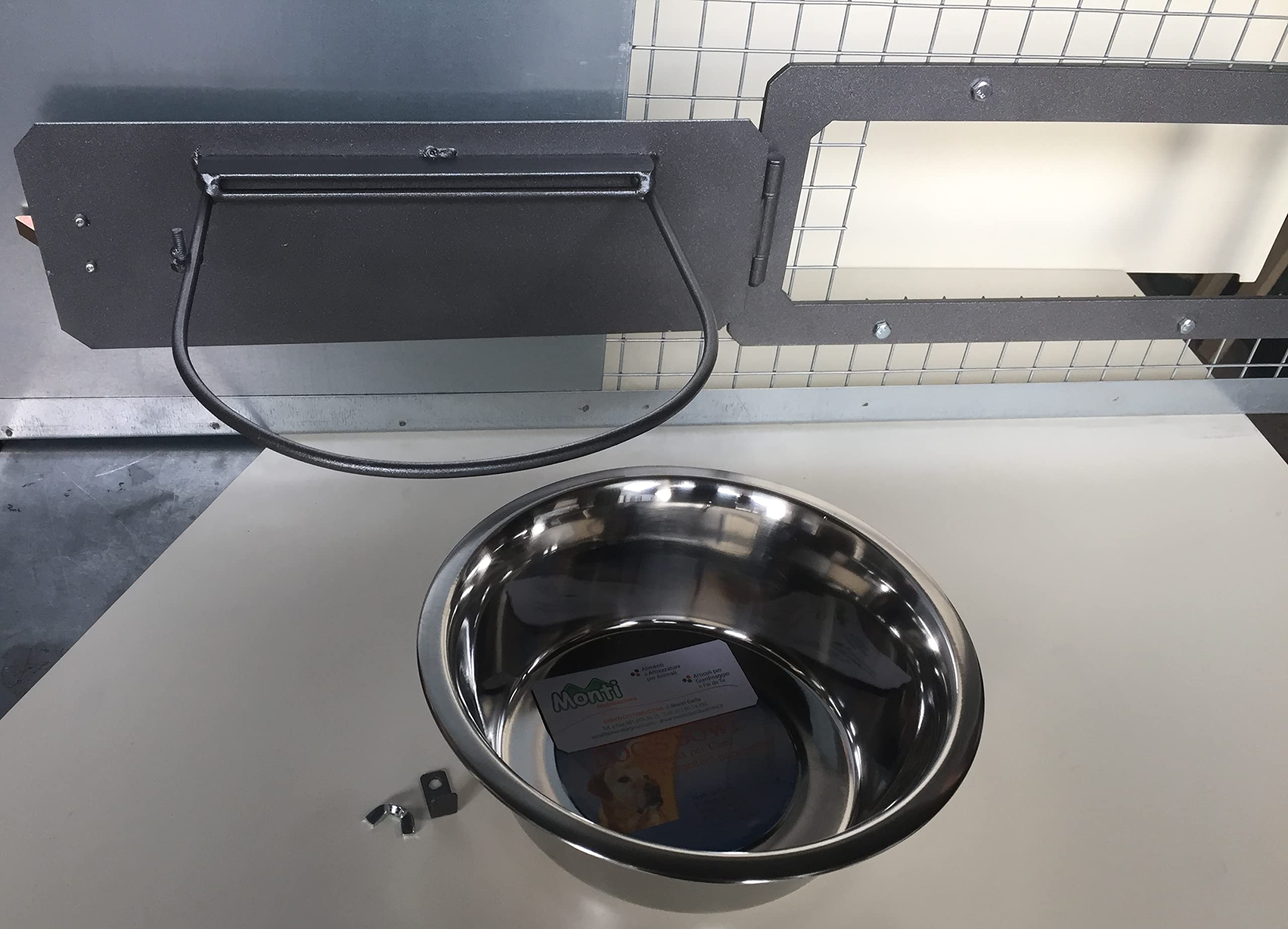 Ciotola Girevole in Acciaio Inox per Cani. 1 Mangiatoia Rotante Universale.