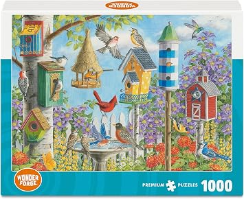 Wonder Forge Home Tweet Home 1000 Piece Jigsaw Puzzle for Adults | Unique, Perfectly-Fitting Pieces | Fun, Vibrant Imagery |