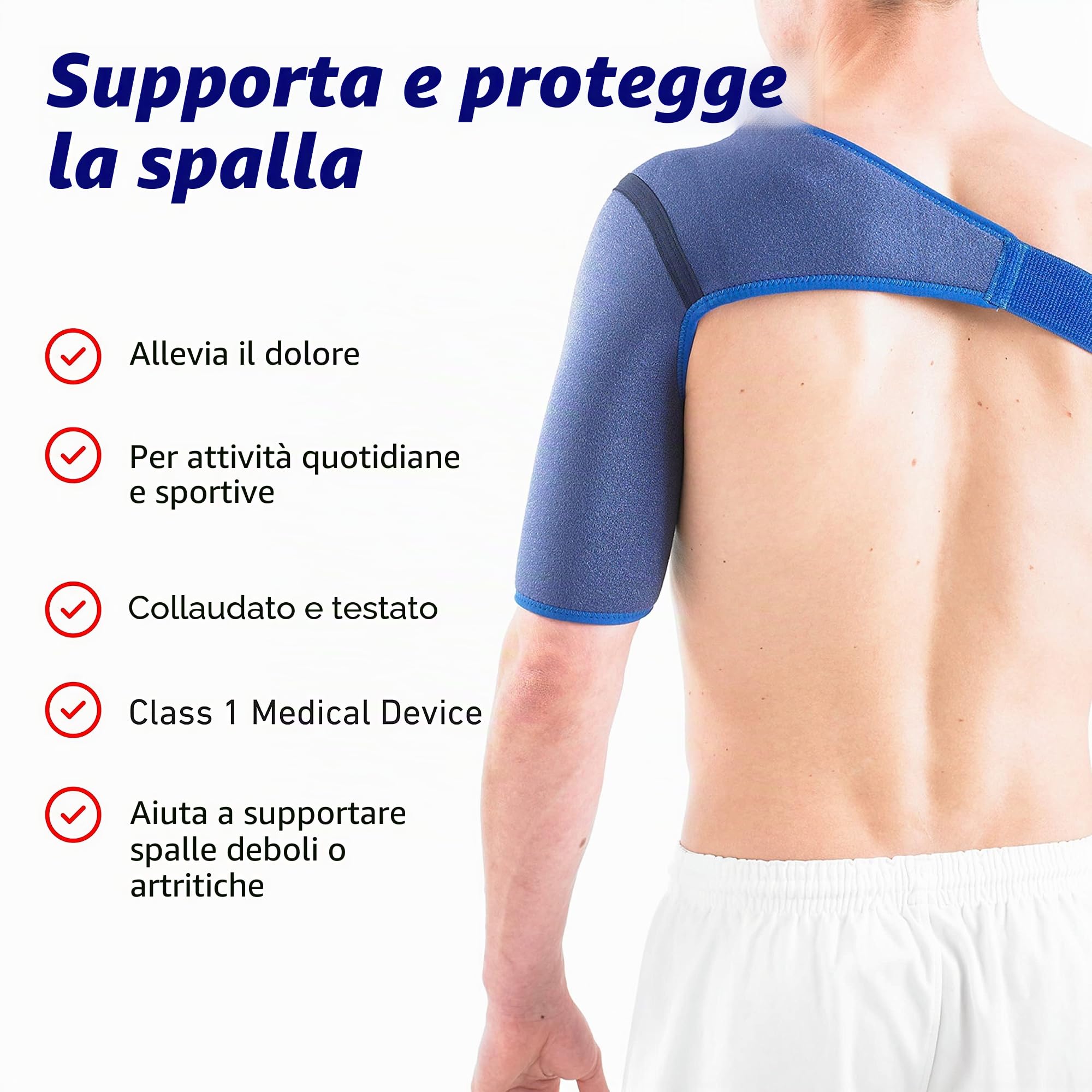 Neo-G Supporto per spalla per cuffia dei rotatori, spalle lussate, sollievo dal dolore alla spalla, artrite, tutore per spalla per uomini e donne, cinghia di compressione regolabile, dispositivo