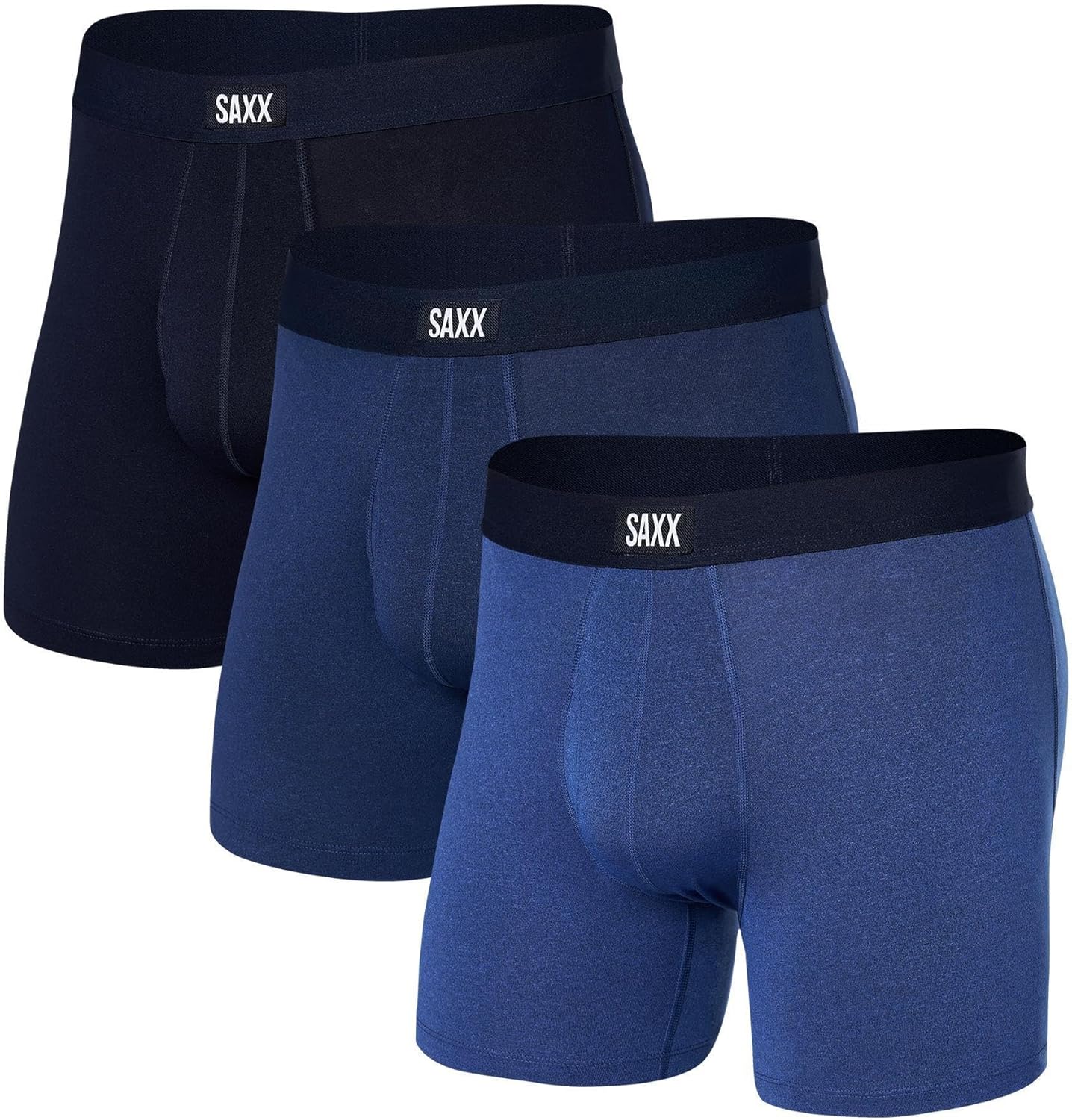 SAXX Underwear Co. Men's Daytripper Comfort Stretch Boxer Brief Fly 3 Pack