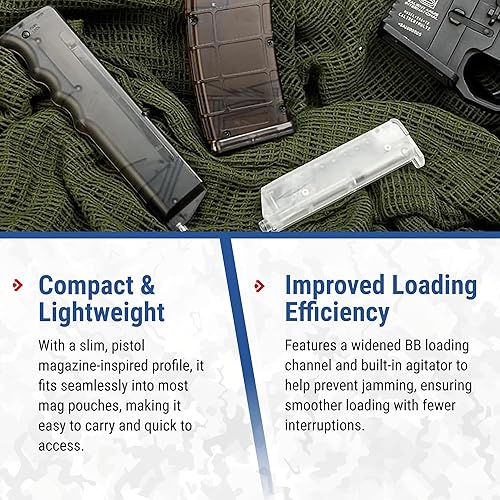 Miniatura 3 de Evike Airsoft - Cargador universal de velocidad BB de 0.236 in ProShop 120rd Airsoft