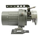 Fenjidrop 400W Industrial Sewing Machine Clutch Motor, 3450RPM Electric Sewing Machine Motor with Belt Guard, 110V/220V, T12 Plug