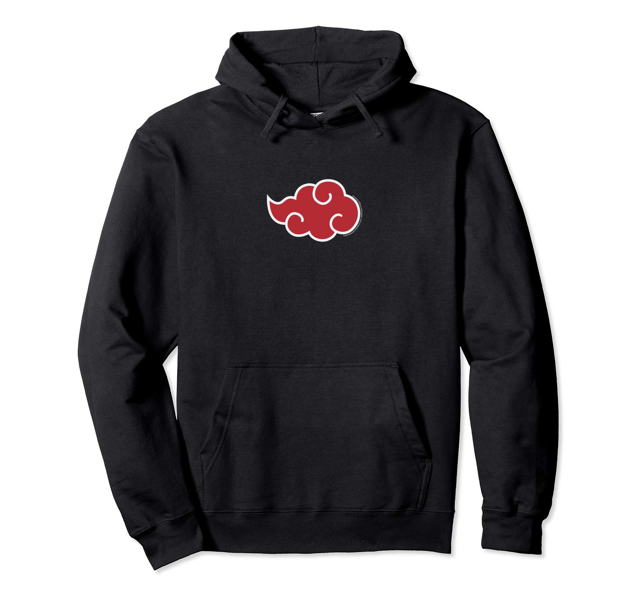 Shippuden Akatsuki Red Cloud Symbol Centered Anime Pullover Hoodie
