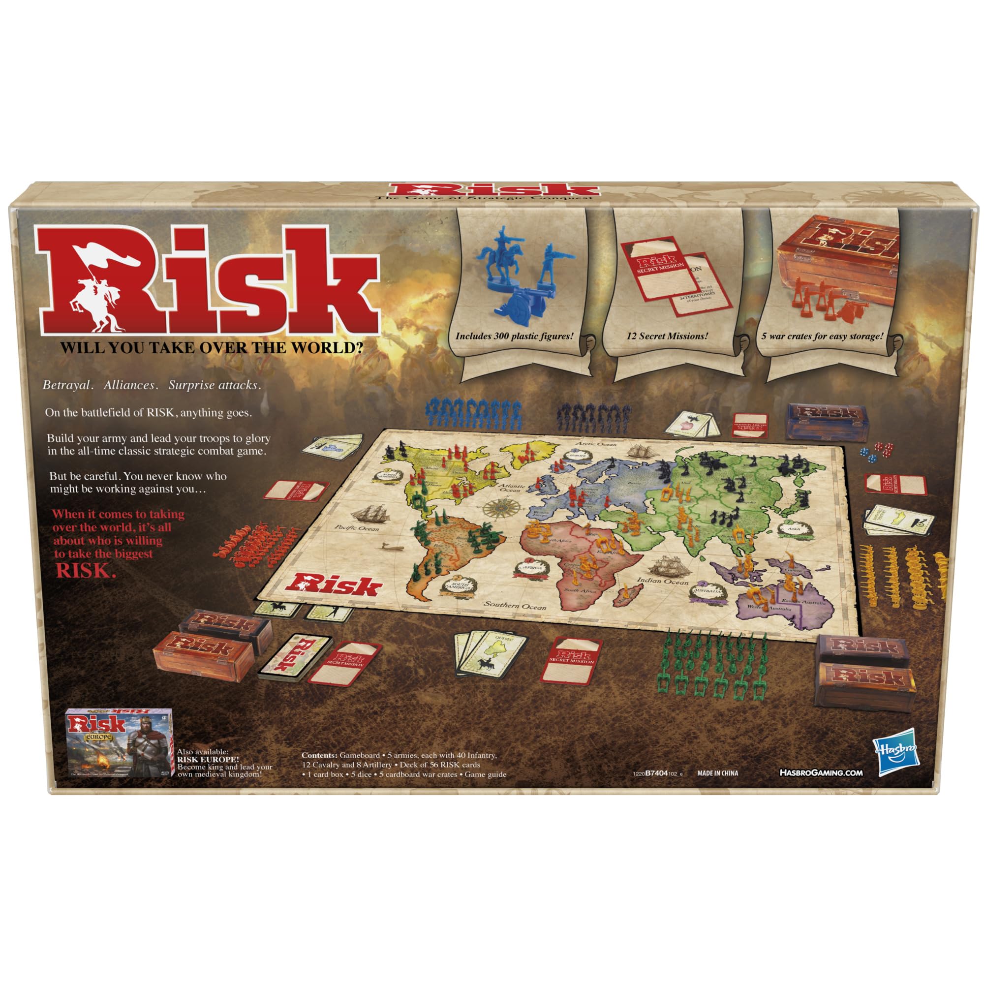 Hasbro Gaming Risk Game Board