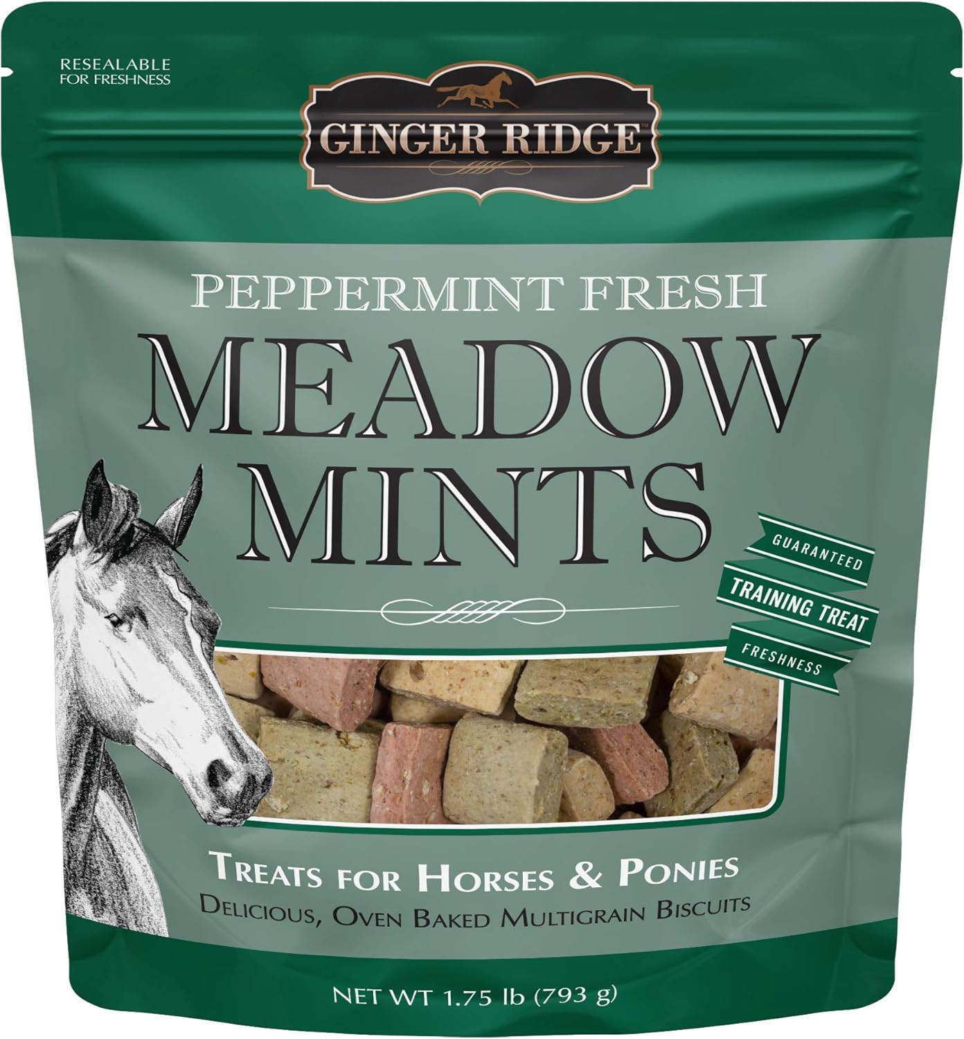 Ginger Ridge Meadow Mints Horse Treats, Peppermint Fresh
