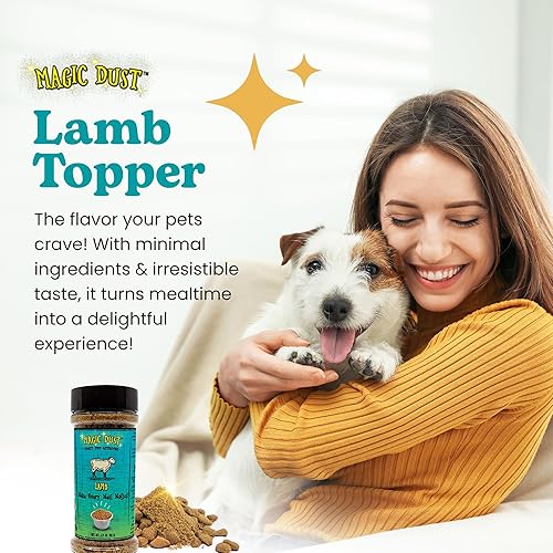 Miniatura 3 de Wild Meadow Farms - Magic Dust - Decoración de carne seca de cordero con una sola proteína para perros y gatos, mejora el sabor y eleva la emoción