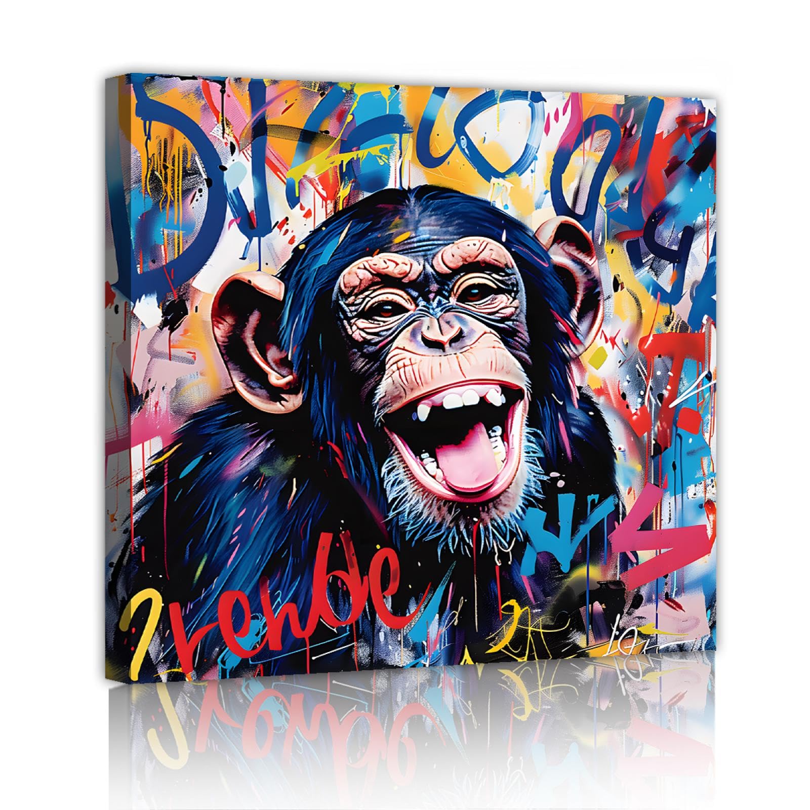 Amazon.co.jp: カラフルな落書きポップアートポスタープリント面白い