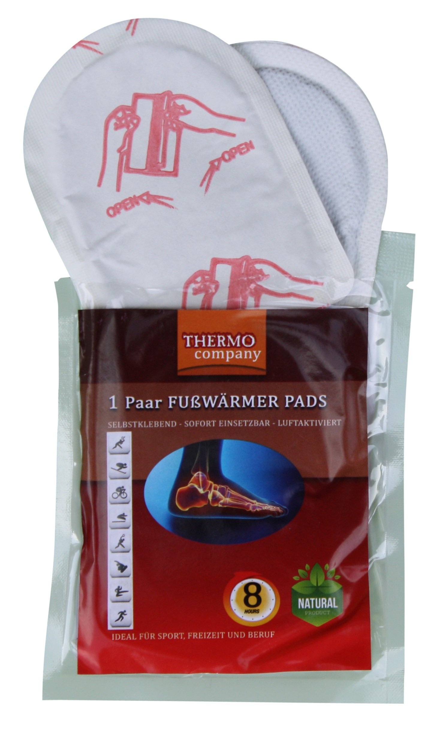 Fußwärmer Pads – 40 Paar Selbstklebende Wärmepads für Füße, Zehenwärmer mit verbesserter Qualität, bis zu 8 Stunden Wärme, ideal für Sport, Freizeit & Arbeit