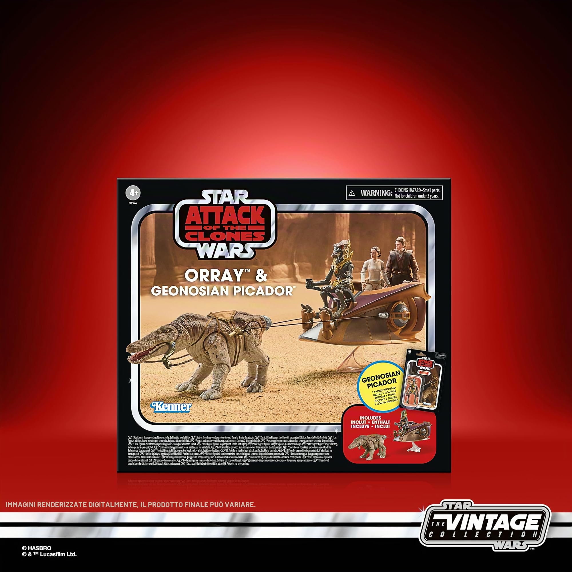 Star Wars Hasbro The Vintage Collection, Orray e Picador geonosiano, action figure premium collezionabili ispirate al film L'attacco dei cloni, da 9,5 cm