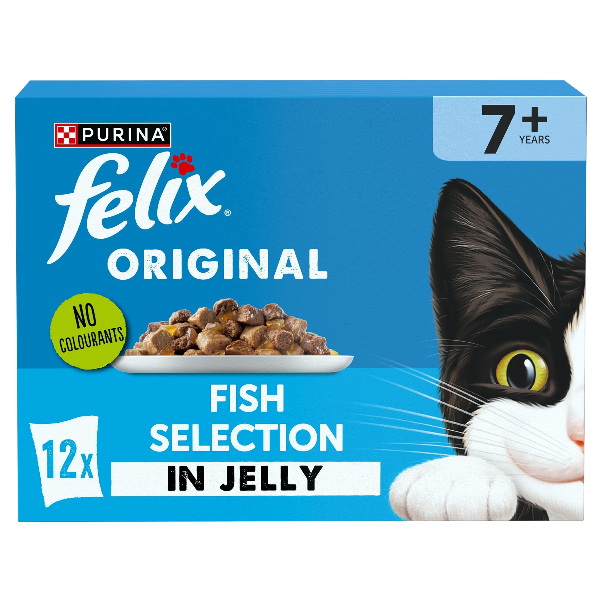 Felix Senior Original Pouches - Saver Pack: Fish Selection (24 X 85G)