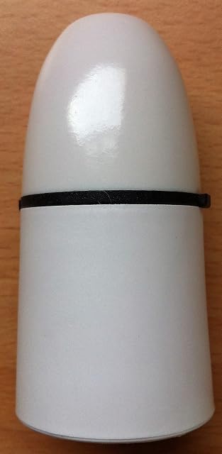 BC Lampholder 2a Cord Grip Lamp Holder White BC Bayonet Cap Push in B22 Pack of 2