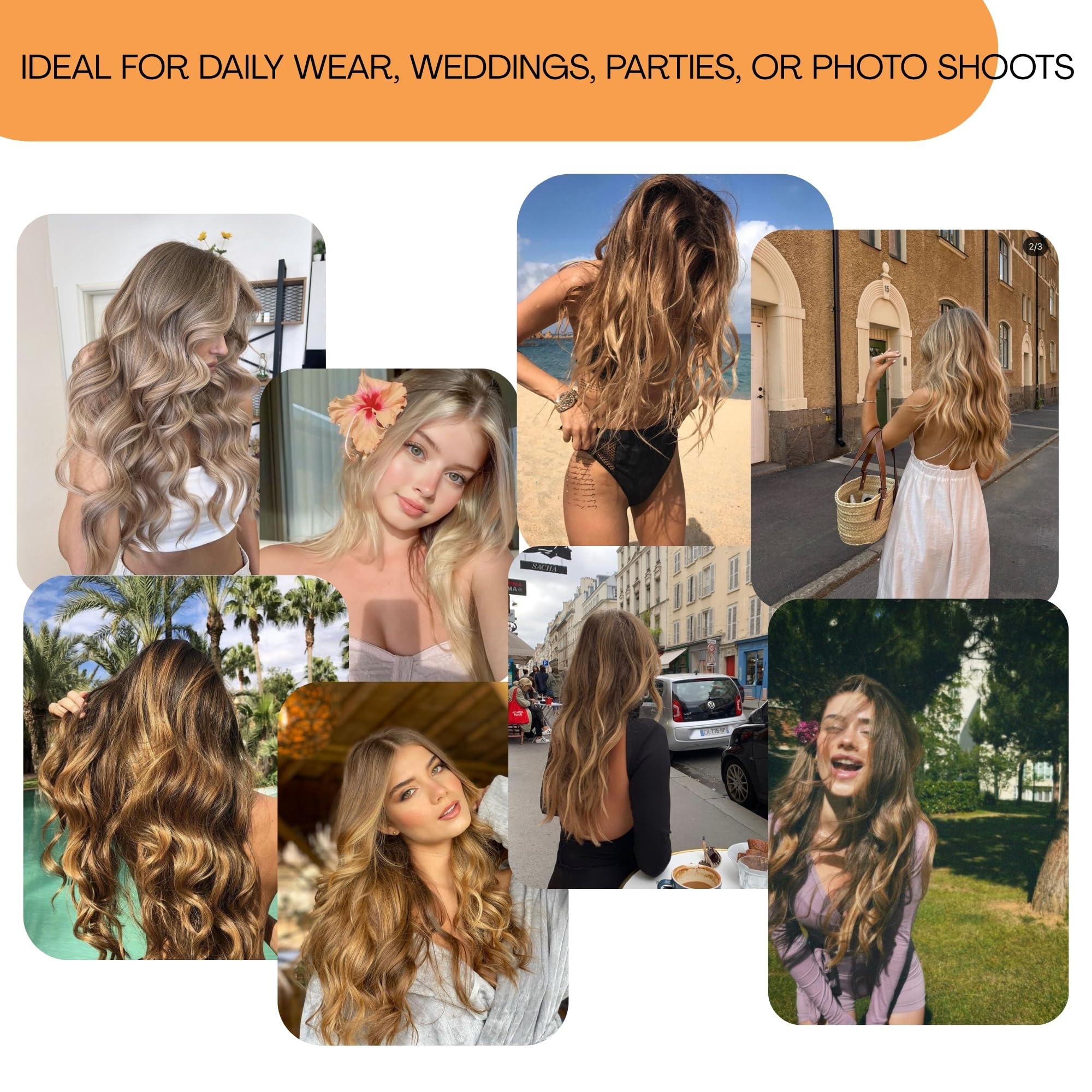 Clip In Hair Extensions Real Human Hair, Single Clip Ins Short Hair Extensions, Remy Balayage Highlight Hairpieces for Women 6 Pcs 10 Inch 31g Medium Brown Mixed Honey Blonde