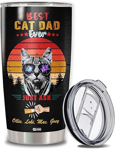 Vista 39 de WAZONE Vaso térmico de acero inoxidable de 20 onzas, taza de viaje con aislamiento al vacío, regalo para el día de la madre, cumpleaños, Navidad