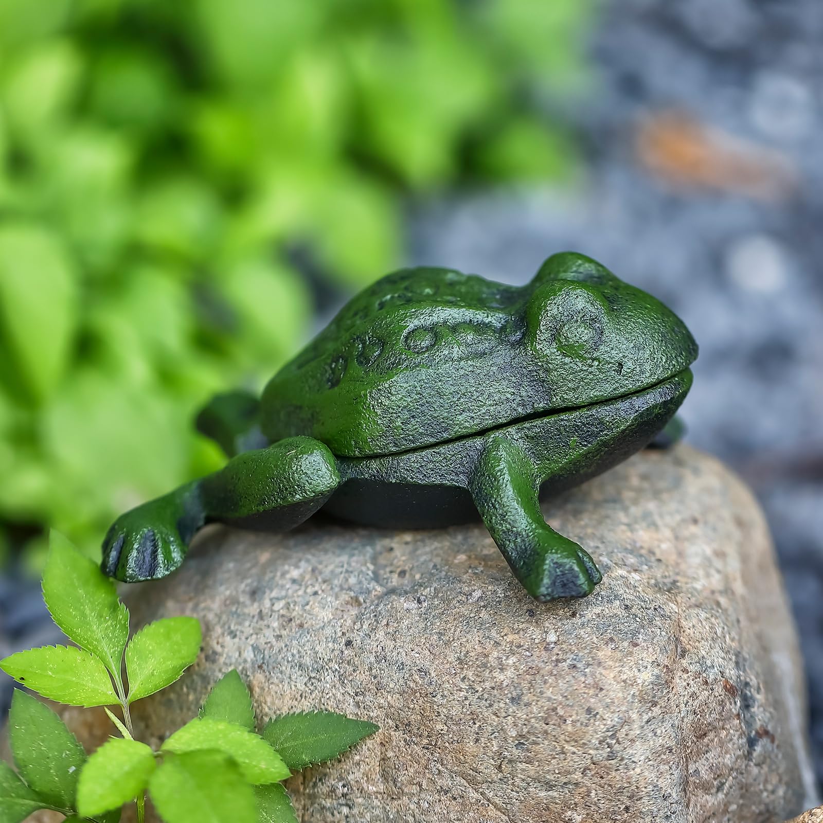 Snapklik.com : Cast Iron Frog Key Hider, Decorative Outdoor Hidden Keys ...