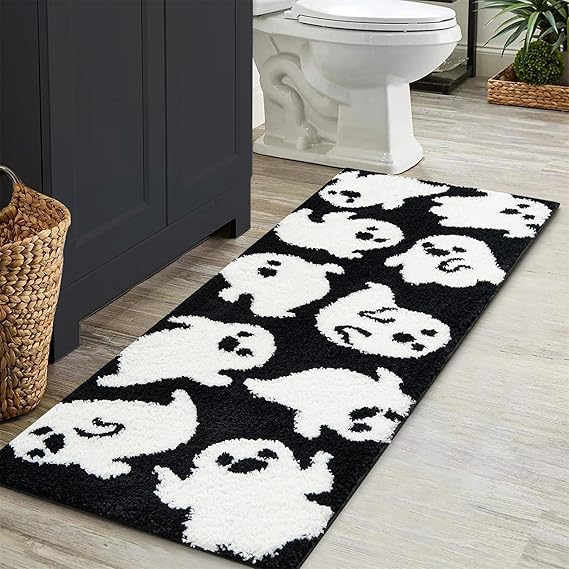 Amazon.com: Estmy Cute Ghost Halloween Bathroom Runner Rug 18’’x45 ...