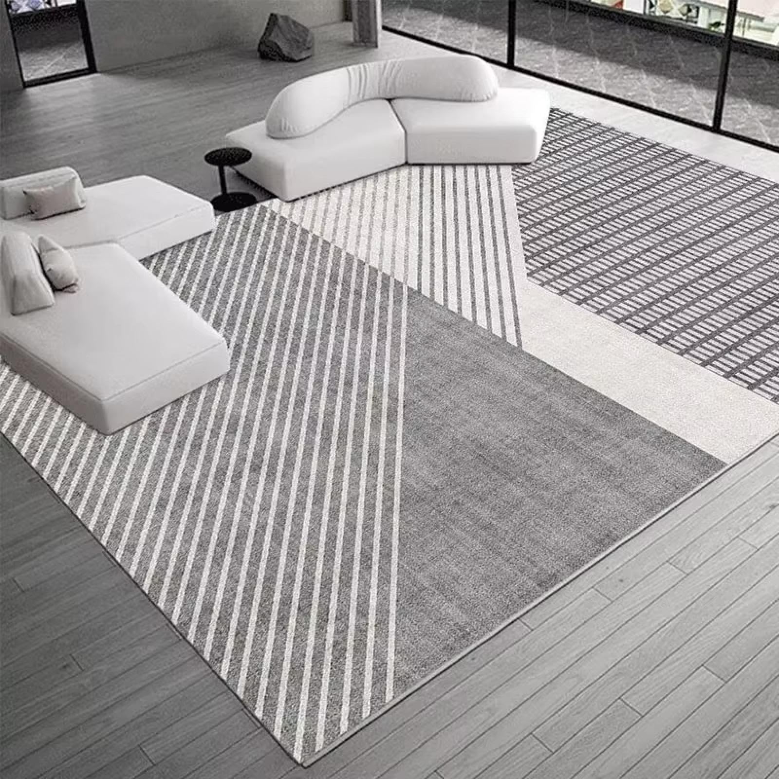Tapis de sol absorbant pour cuisine et salon moderne avec texture douce