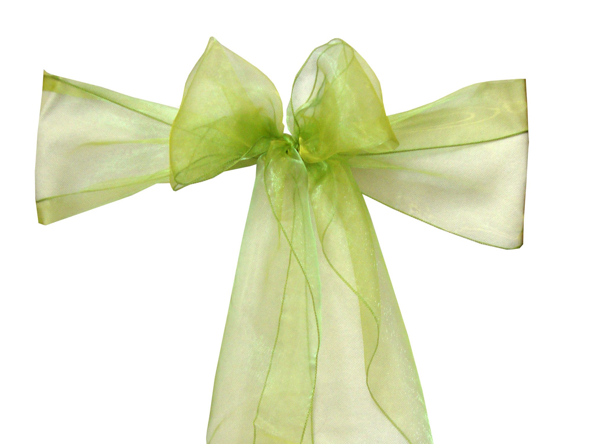 Wedding_decorations Sage Green Organza Chair Sashes Wider Fuller Cover Party Decoration (, 100Pcs)