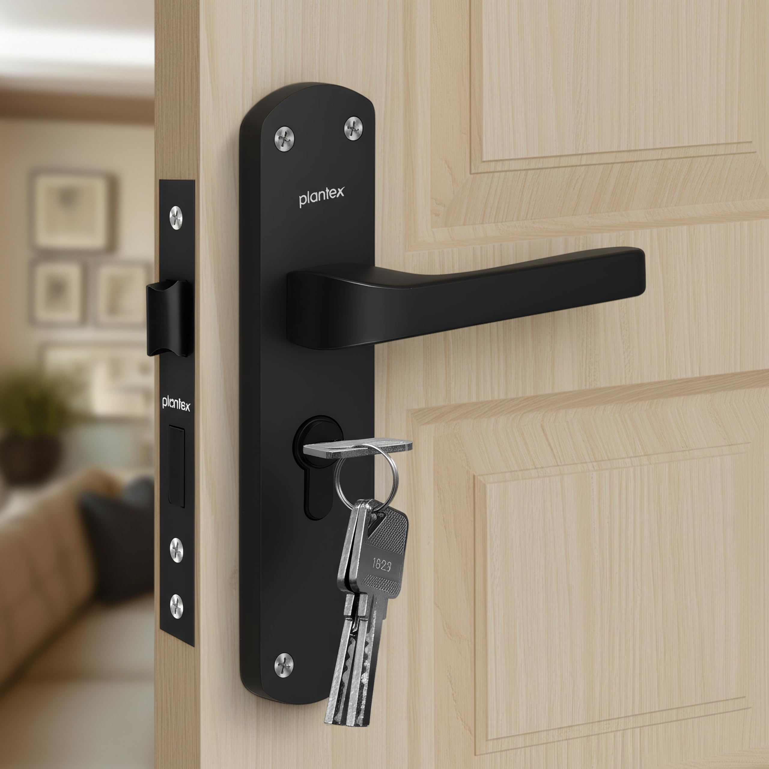 Plantex Mortise Lock - Secure & Stylish Door Handle -9