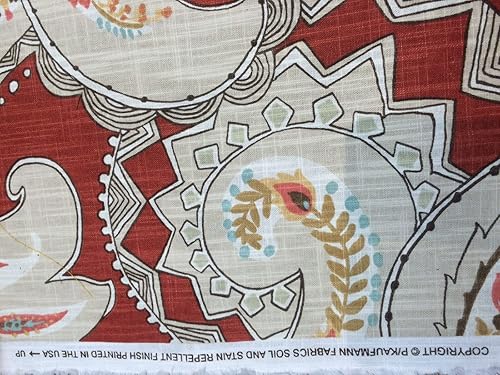 Miniatura 4 de P Kaufmann Paisley Pop Spice - Tela para tapicería de The Yard