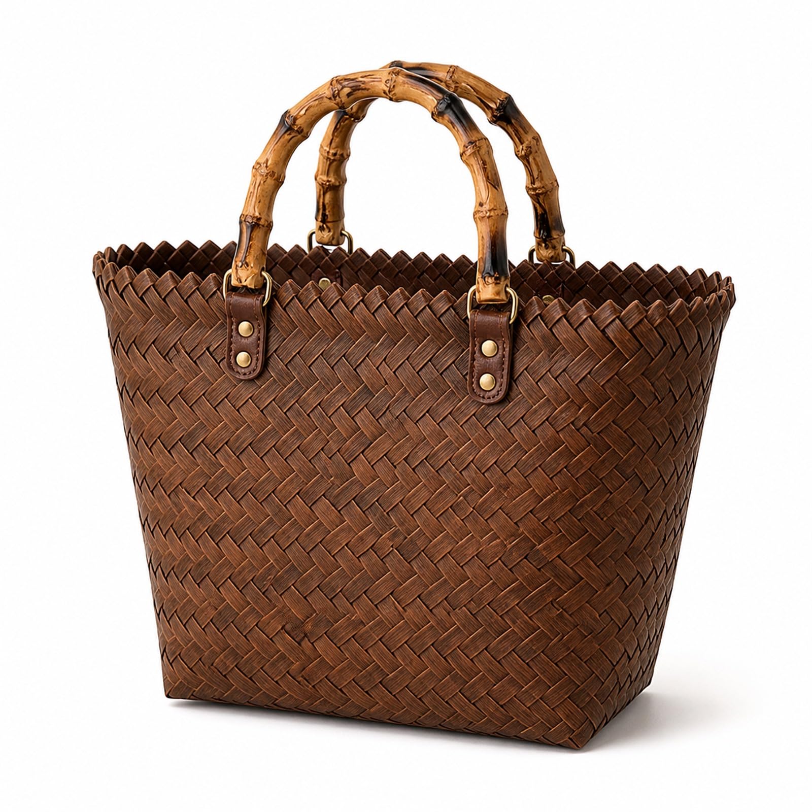 Sac De Plages en Paille,Panier De Plages en Osier,Panier De Plages en Paille,Sac Cabas en Paille,Sac De Shopping Tressé,Sac De Plages en Paille pour Femme Grande Capacité