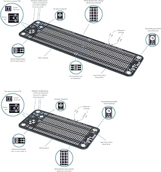 Prototyping Solderable Breadboard PCB Kit (Proto Mix Deluxe)