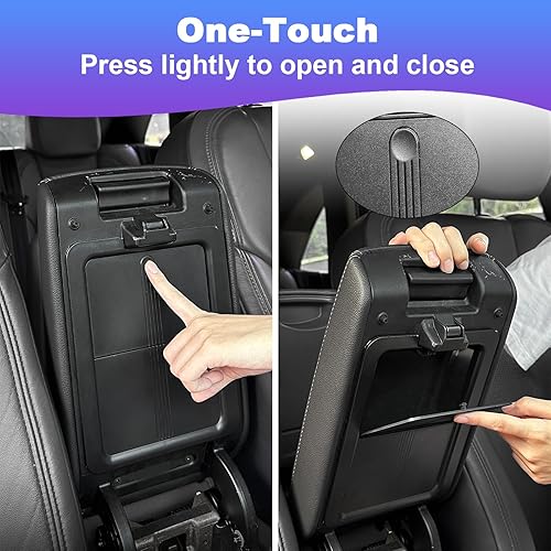 Miniatura 5 de Organizador de consola central para Honda Civic 2022 2023 2024, organizador de consola con tapa de reposabrazos, compartimento secreto, caja de